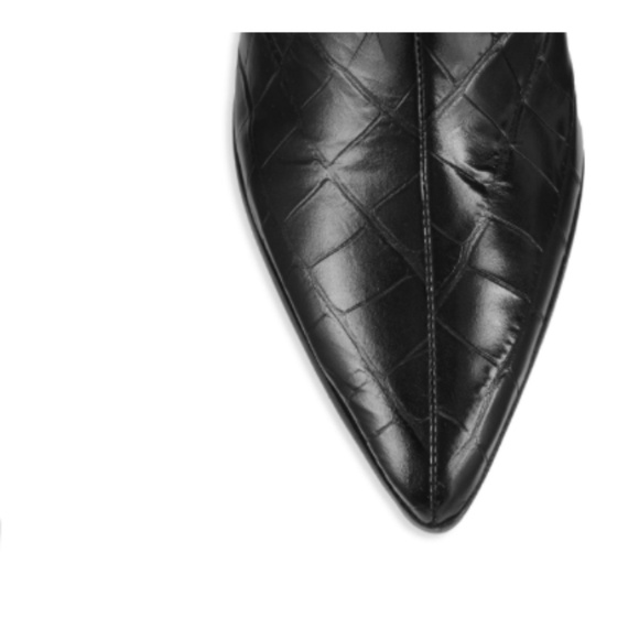 Schutz Analeah Croc-embossed Leather Boots - Picture 3 of 6